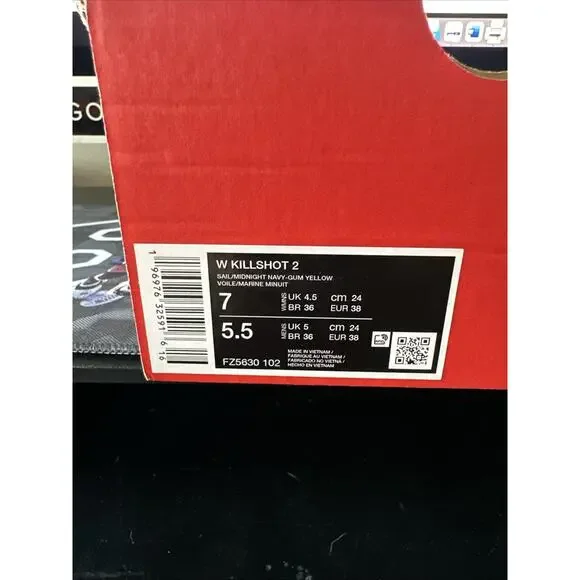 New Women's Size 7 Nike Killshot 2 Sail Navy White FZ5630-102 - Picture 7 of 7